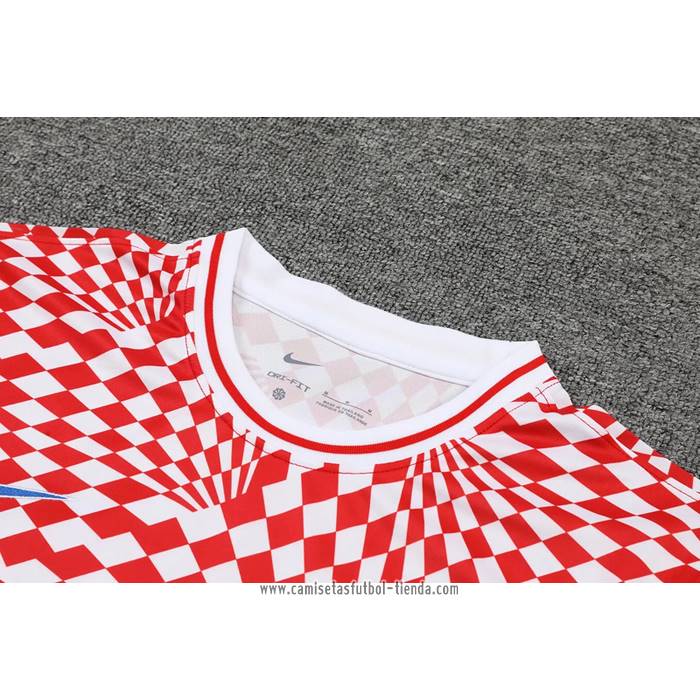 Chandal del Chelsea 2022 2023 Manga Corta Rojo y Blanco - Pantalon Corto